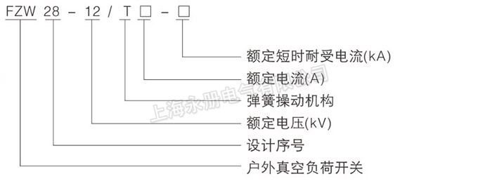 FZW28-12戶外分界真空負(fù)荷開關(guān)的型號(hào)含義