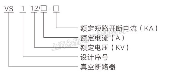 ZN63(VS1)-12戶內(nèi)高壓真空斷路器的型號(hào)含義