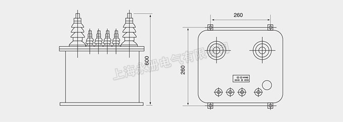 JDJ-12、10、6、3電壓互感器的外形尺寸